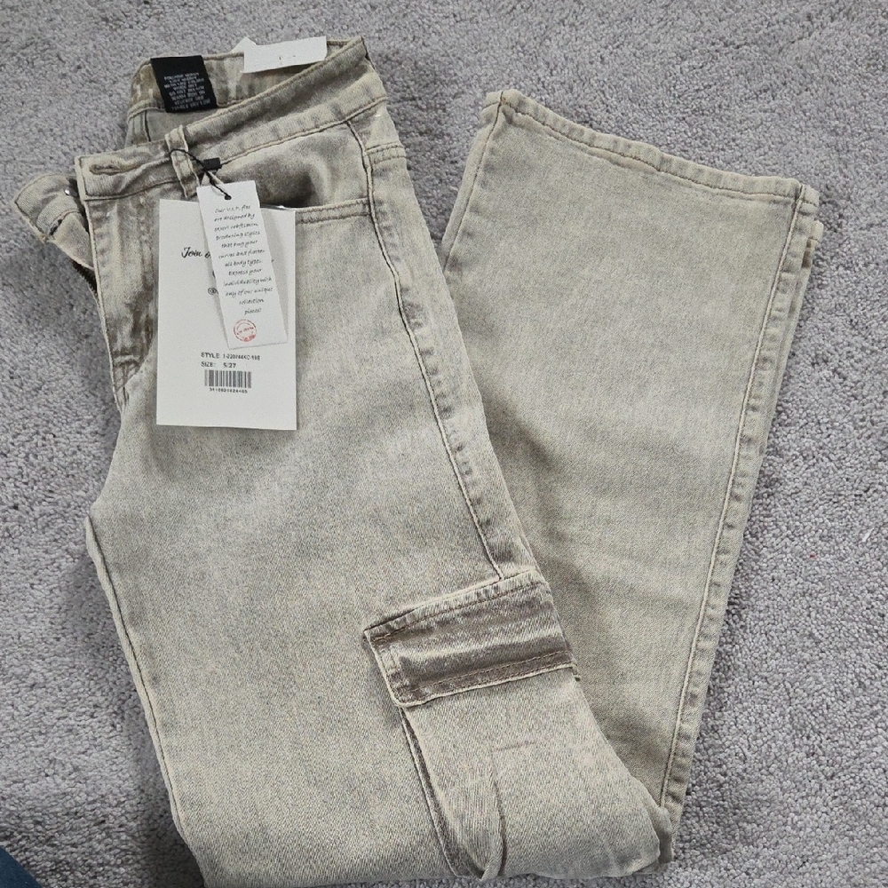 VIP Women's Light Beige Flare Jeans